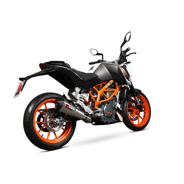 Scorpion Exhaust KTM Duke 390 2013 - 2016 Serket Taper 3/4 System Brushed Stainless Steel Sleeve (removes factory catalyst)